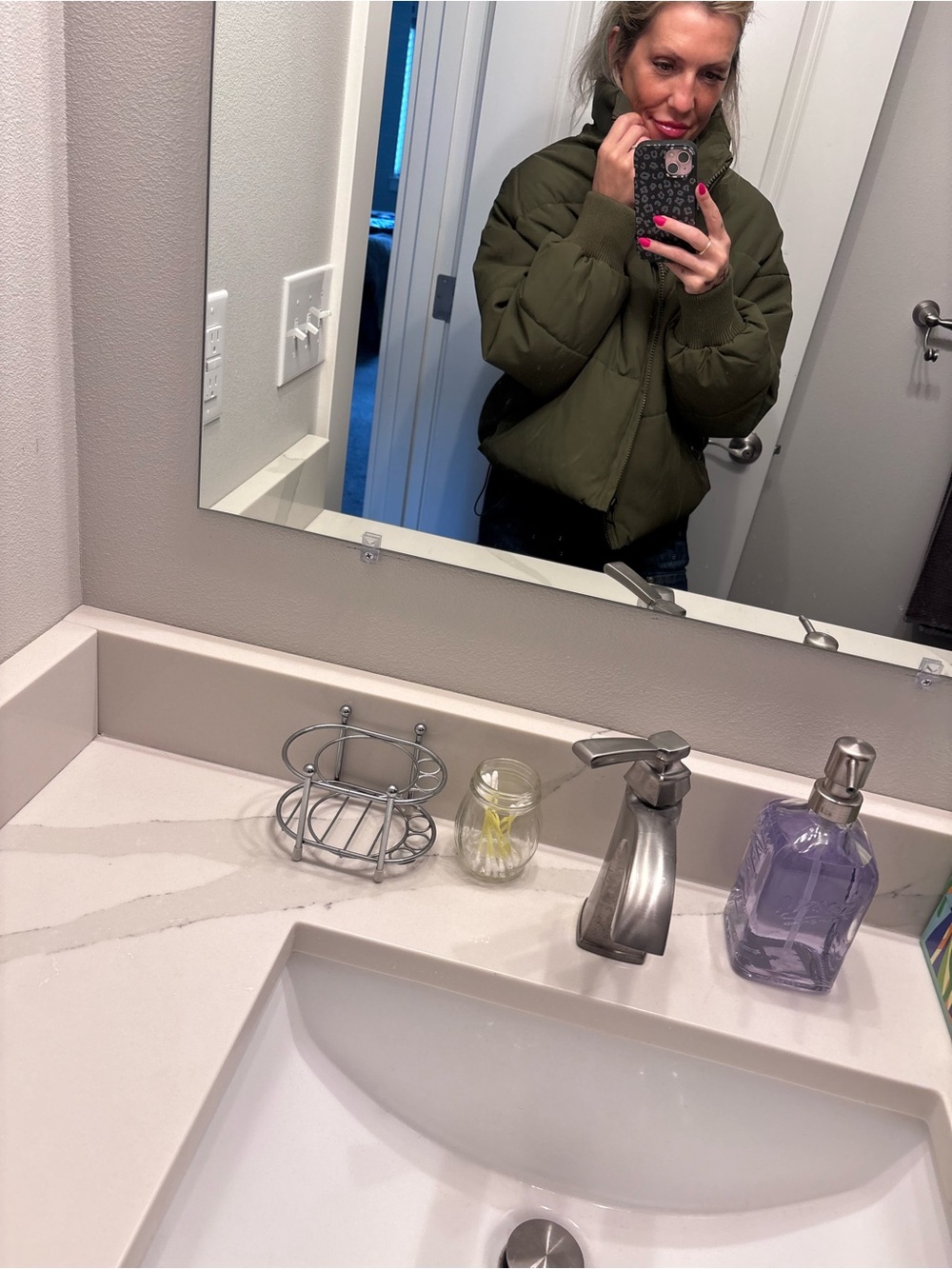 Princess Polly Olive Green Puffer Jacket